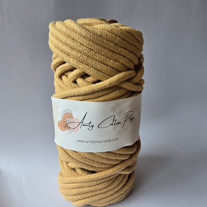 Cordón Trenzado con alma 6mm 25 Metros - Cuerda Macramé Premium