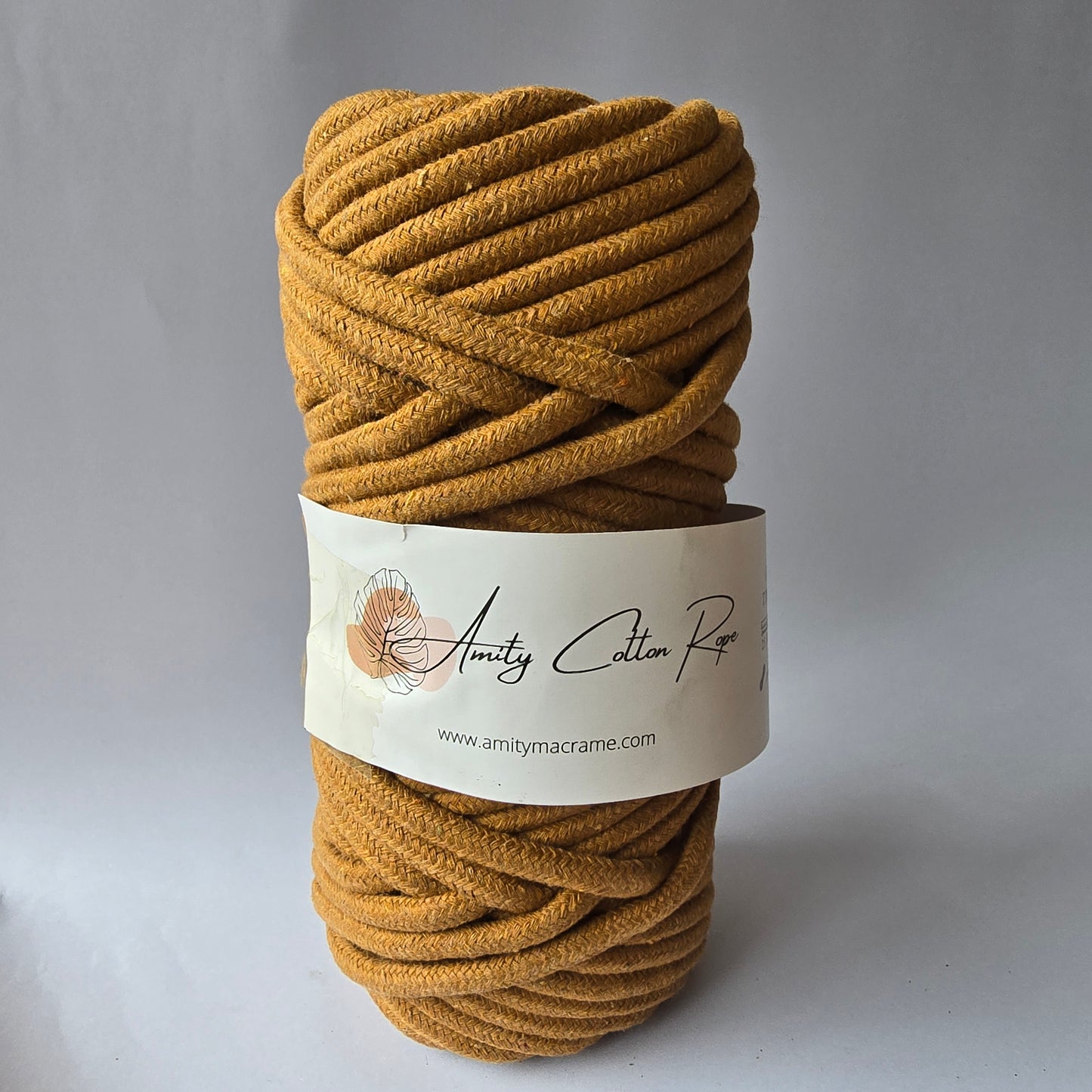 Cordón Trenzado con alma 6mm 25 Metros - Cuerda Macramé Premium