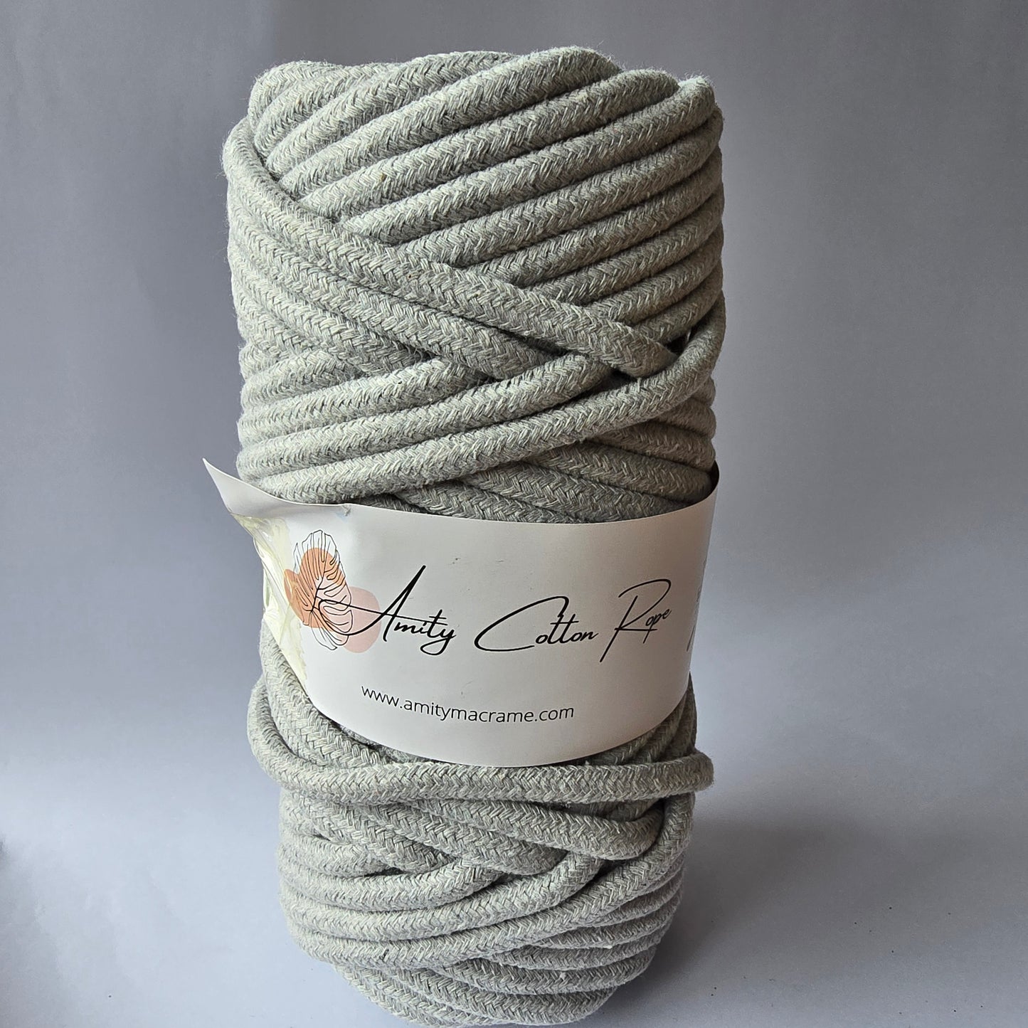 Cordón Trenzado con alma 6mm 25 Metros - Cuerda Macramé Premium