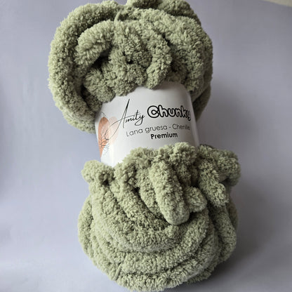 Amity Chunky - Lana Chenille Premium XXL - Hilo Peluche Jumbo