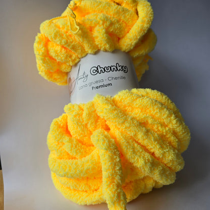 Amity Chunky - Lana Chenille Premium XXL - Hilo Peluche Jumbo