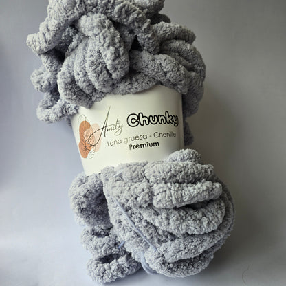 Amity Chunky - Lana Chenille Premium XXL - Hilo Peluche Jumbo