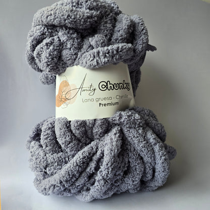 Amity Chunky - Lana Chenille Premium XXL - Hilo Peluche Jumbo