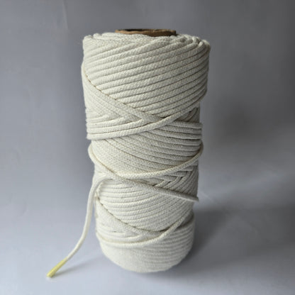Cordón Trenzado 4mm 100 Metros - Cuerda Macramé Premium