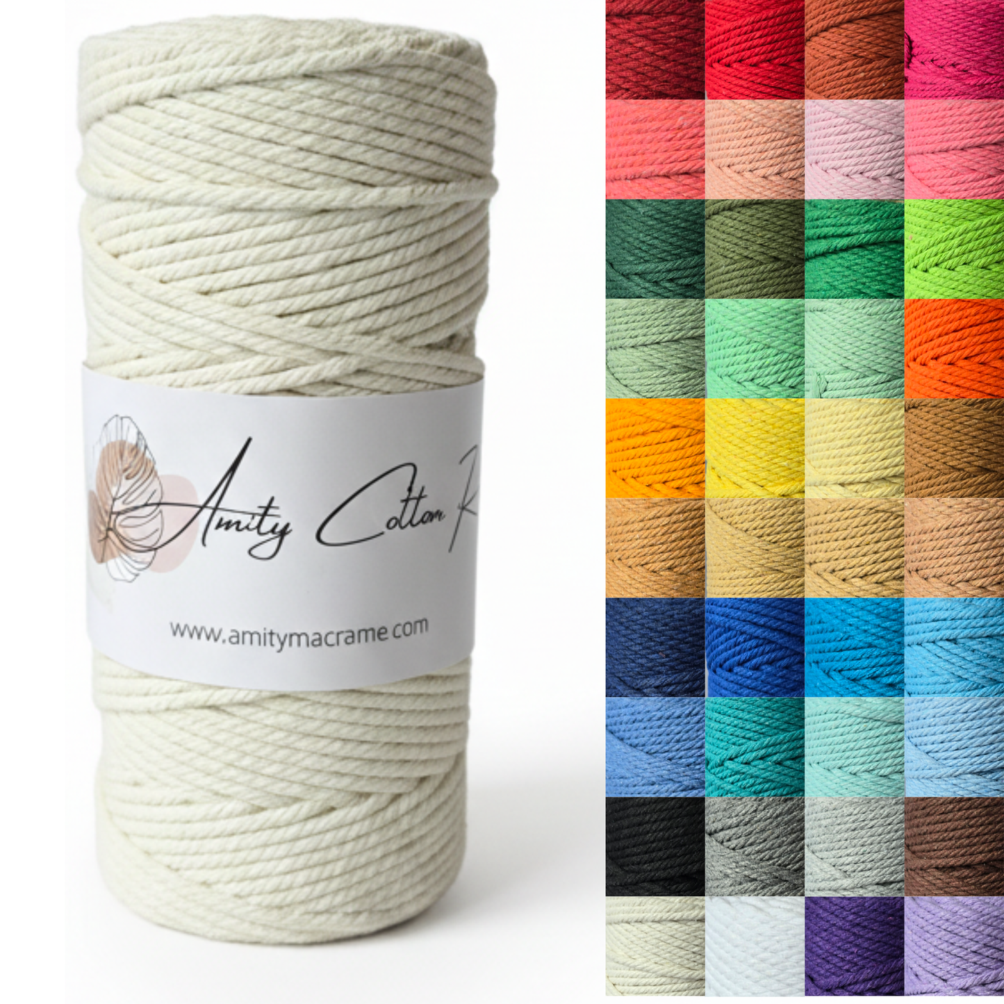 Hilo Torcido 3mm 100 Metros - Piola Macramé Premium