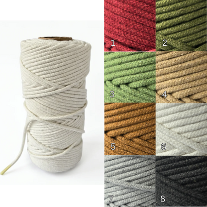 Cordón Trenzado 4mm 100 Metros - Cuerda Macramé Premium