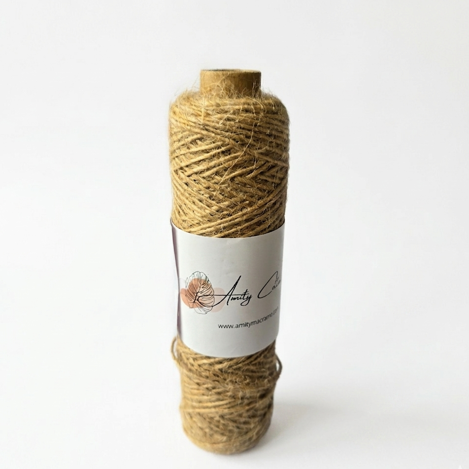 Yute 1mm 100 Metros - Hilo fibra yute natural delgado