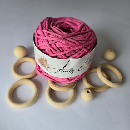 Hilo Peinable 4mm - Hilaza Macramé Premium 200 gramos