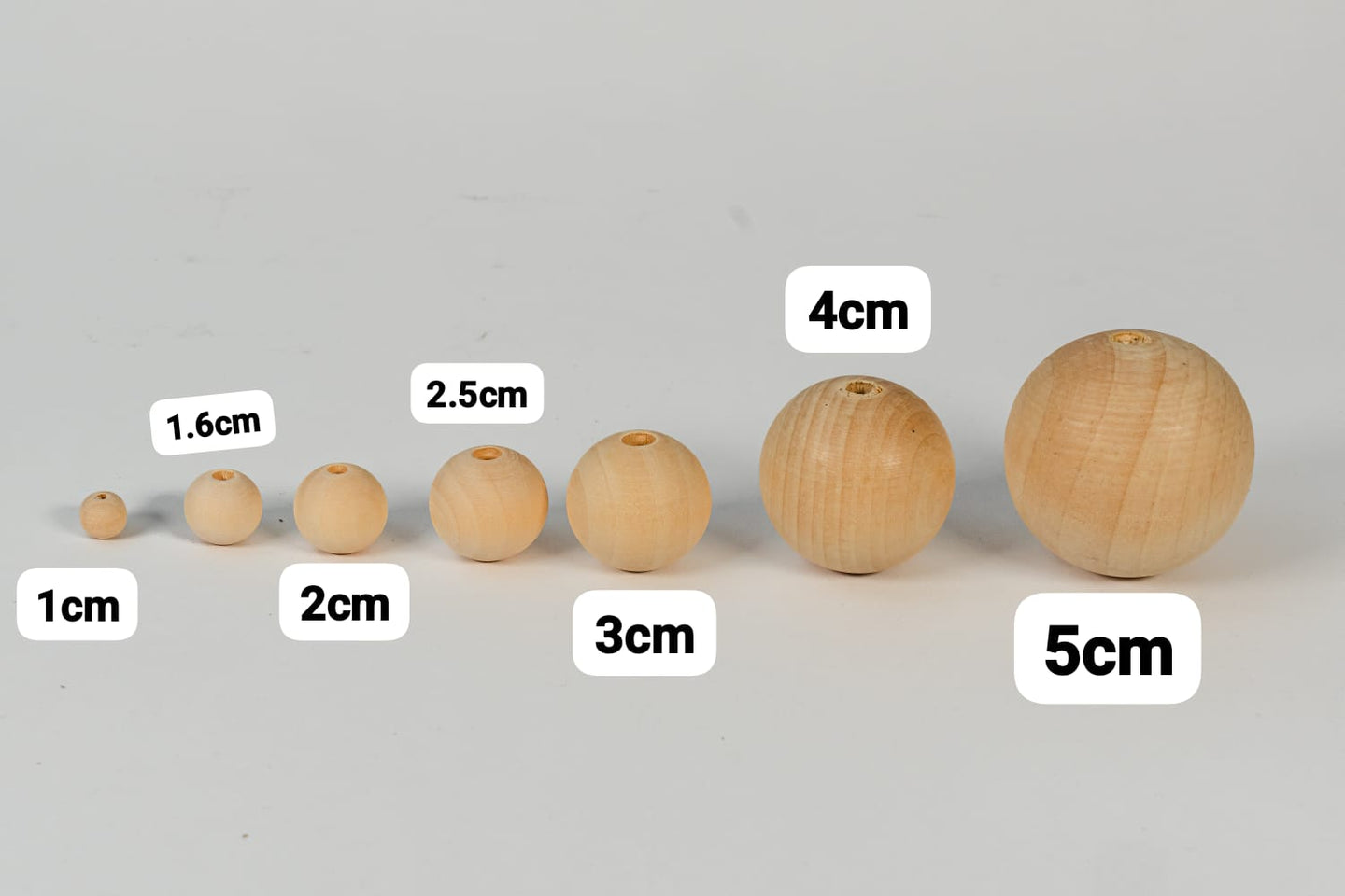 Bolas - Bolitas de madera - cuentas de madera - mullos