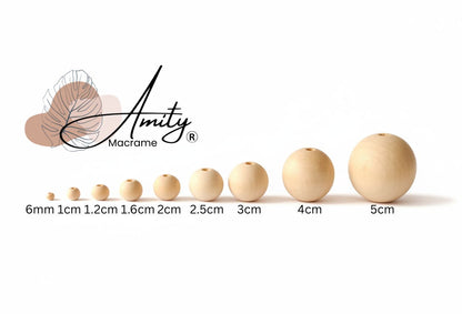 Paquetes de Bolas - Bolitas de madera - cuentas de madera - mullos madera