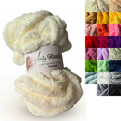 Amity Chunky - Lana Chenille Premium XXL - Hilo Peluche Jumbo