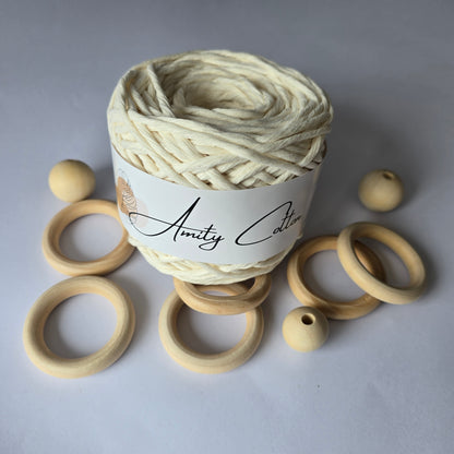 Hilo Peinable 4mm - Hilaza Macramé Premium 200 gramos